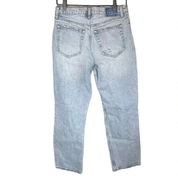 Abercrombie & Fitch Women’s Sz 27 / 4 Jeans The Dad High Rise Distressed - Picture 6 of 6